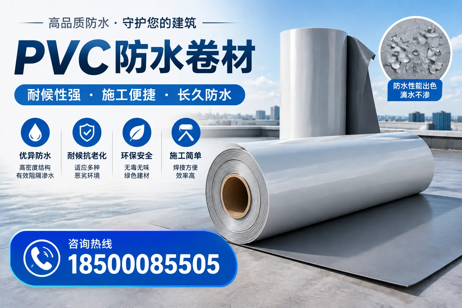 pvc防水卷材在昆明的行业应用前景分析